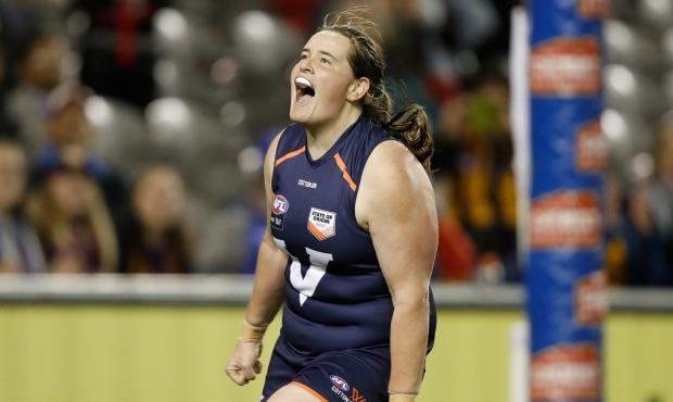 AFLW 2017 - State of Origin Adelaide star Sarah Perkins was overlooked in the inaugural AFLW Draft - AFLW